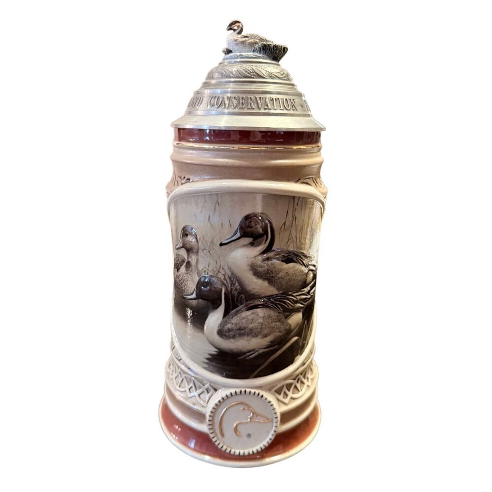 Ducks Unlimited Vintage Beer Stein Pintail Trio Waterfowl of North America Serie